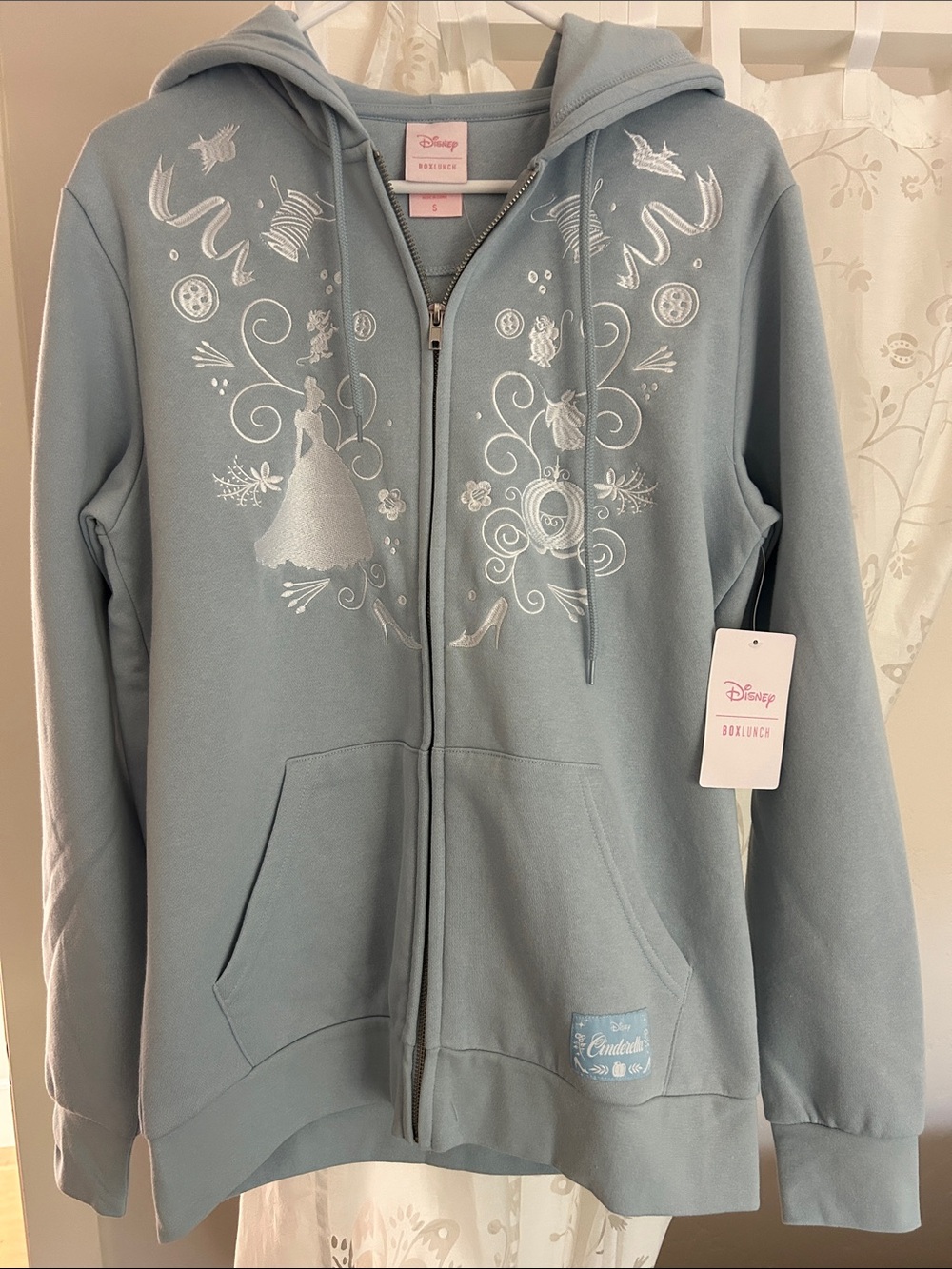 Disney Cinderella Light Blue Zip-Up Hoodie